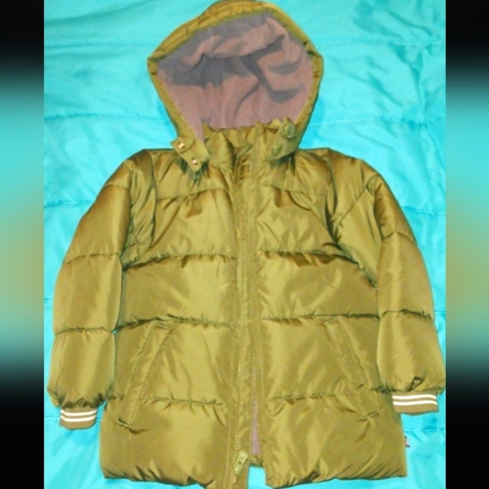 Kids Olive Green gap kids Hooded Jacket